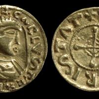 Gold Coin of Charlemagne, Carolingian Empire