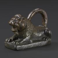 Weight (Neo-Assyrian, 726-722 BCE, Copper alloy, British Museum 91230; Inscribed with Assyrian and Aramaic)