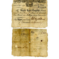 British 1 guinea banknote