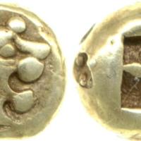 Coin (Greek, Electrum, Lydia, British Museum 1987,0649.53)
