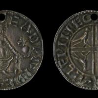 Silver Penny of Edward the Confessor, King of England. Moneyer: Aelfwine