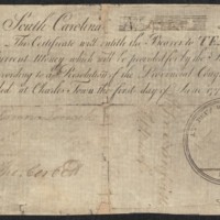 South Carolina, 10 pound-note, Colonial currency, 1775