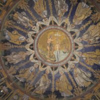 1600px-Ceiling_mosaic_depicting_the_baptism_of_Jesus_by_Saint_John_the_Baptist,_Baptistery_of_Neon,_Ravenna_-_49765946052.jpg