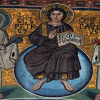Detail of the Apse Mosaic from the Euphrasian Basilica in Poreč, Croatia