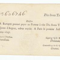 French banknote, issued in 1720