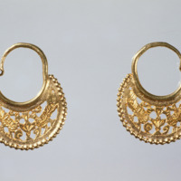Pair of Crescent-Shaped Earrings