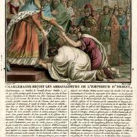 Jean Baptiste Morret, Emperor Charlemagne receives the ambassadors of Emperor Nicephorus of Byzantium
