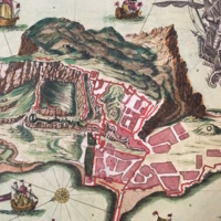 1760 Map of Gibraltar (detail)