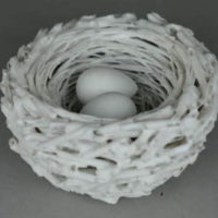 Nest/model, creator unknown, Bristol China Manufactory ca. 1774-1781.