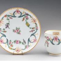 Teacup and Saucer, Richard Champion's porcelain factory, 1775