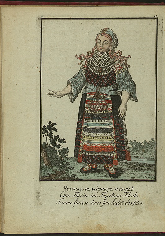 Finskie narody Chukhonka v ubornom plat'e..jpeg