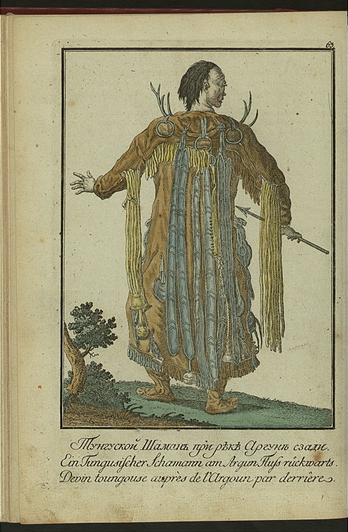 Mandzhurskie narody- Tunguskoi Shaman pri reke Arguny szadi.jpeg