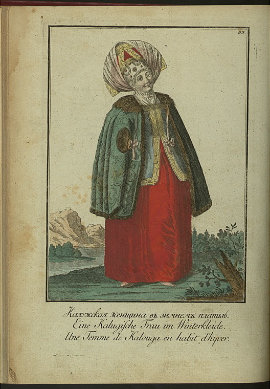 Rossiiany- Kaluzhskaia zhenshchina v zimnem plat'e.jpeg