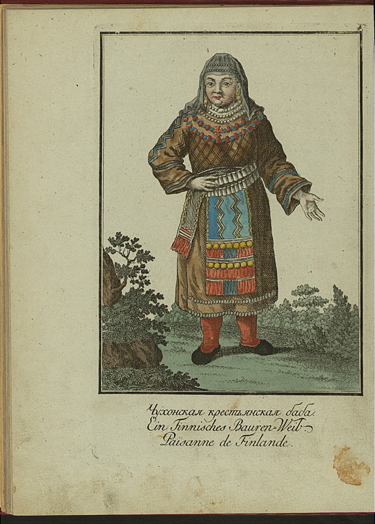 Finskie narody Chukhonskaia krest'ianskaia baba.jpeg