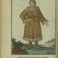 Kamchadal woman in typical attire