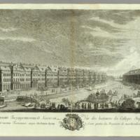 View of the buildings of the Imperial Colleges and a part of the commodities market toward the east