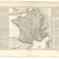 Herrison's Map of France, 1804