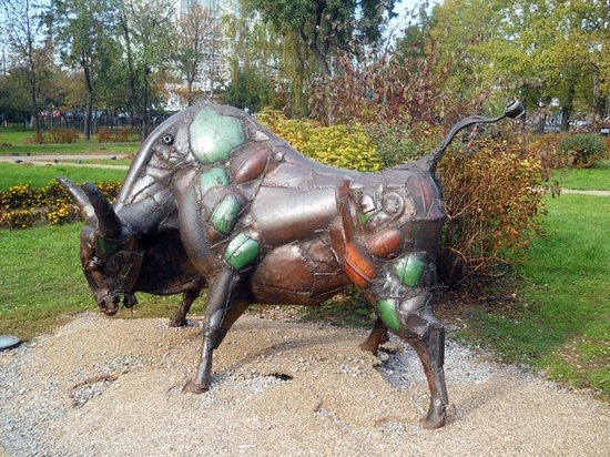 Taurus statue in Signs of Zodiacs park