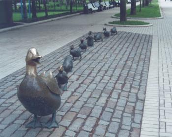 Make Way for Ducklings Statue