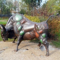 Taurus statue in Signs of Zodiacs park