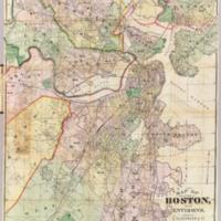 Map of the city of Boston and its environs, 1874