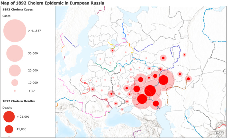 Map of 1892 Cholera Epidemic Absolute Cases and Deaths.png