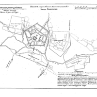 Plan of the town of Zolochev, Kharkov Province