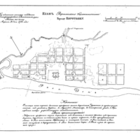 Plan of the town of Korotoiak, Voronezh Province