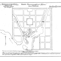 Plan of the town of Povenets, Saint Petersburg Province