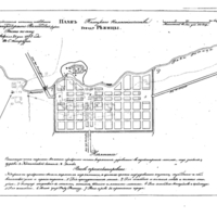 Plan of the town of Rezhitsa, Polotsk Province