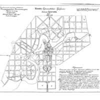 Plan of the town of Borzna, Chernigov Province
