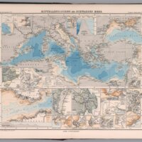 Hydrological map of the Mediterranean and Black Seas