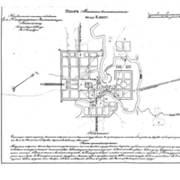 Plan of the town of Klin, Moscow Province