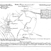 Plan of the town of Diunaburg, Polotsk Province
