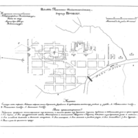 Plan of the town of Pronsk, Riazan Province