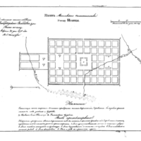 Plan of the town of Belitsa, Mogilev Province