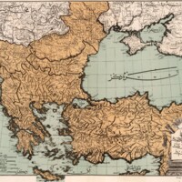 Early modern map of Ottoman territory