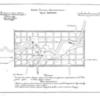 Plan of the town of Porech'e (1st ed), Smolensk Province