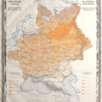 Map of European Russia: Forest as a percentage of the total area of each province