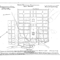 Plan of the town of Bobrov, Voronezh Province