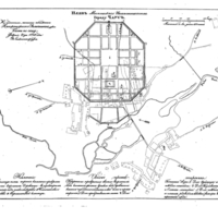 Plan of the town of Chausy, Mogilev Province