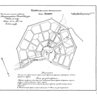 Plan of the town of Liubim, Yaroslav Province
