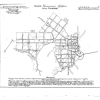 Plan of the town of Sosnitsa, Chernigov Province