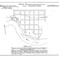 Plan of the town of Ladeynoe Pole, Olonetsk Province