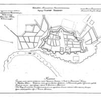 Plan of the town of Starii Bykhov, Mogilev Province