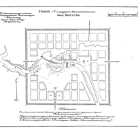 Plan of the town of Vytegra, Novgorod Province