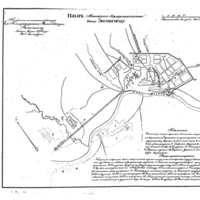Plan of the town of Zvenigorod, Moscow Province
