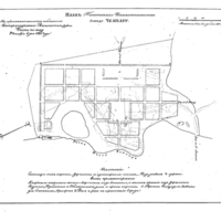 Plan of the town of Chembar, Penza Province