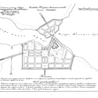 Plan of the town of Liutsin, Polotsk Province