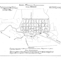 Plan of the town of Mokshan, Penza Province